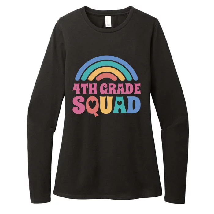 4th Grade Squad Rainbow Womens CVC Long Sleeve Shirt