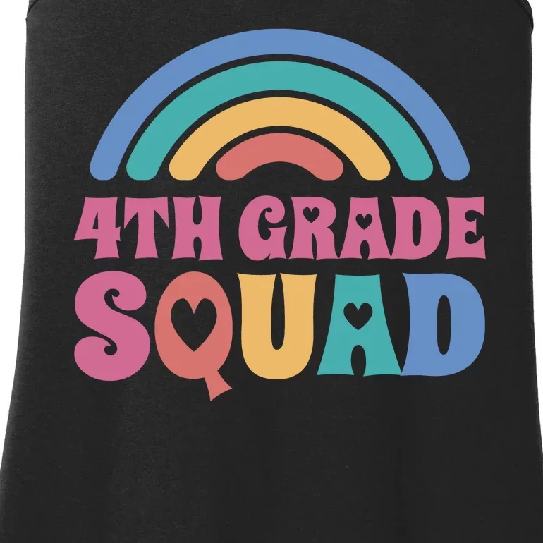 4th Grade Squad Rainbow Ladies Essential Tank