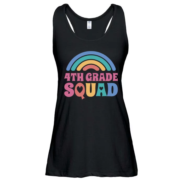 4th Grade Squad Rainbow Ladies Essential Flowy Tank