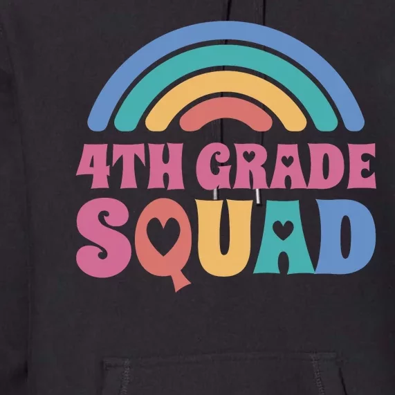 4th Grade Squad Rainbow Premium Hoodie