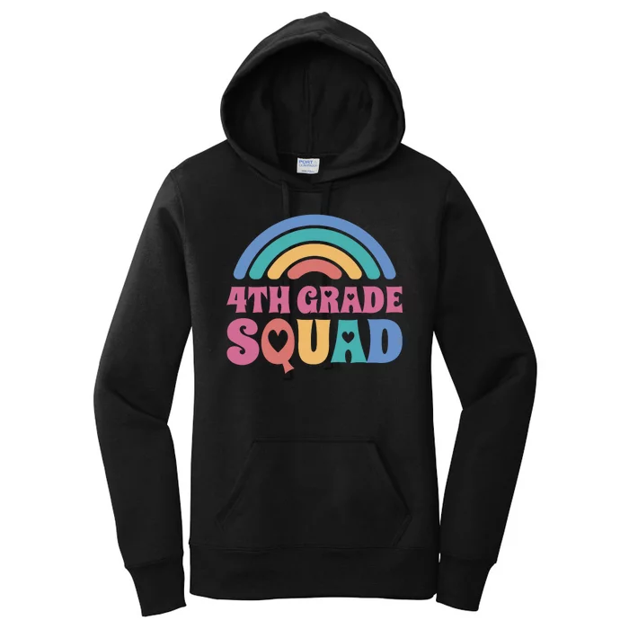 4th Grade Squad Rainbow Women's Pullover Hoodie