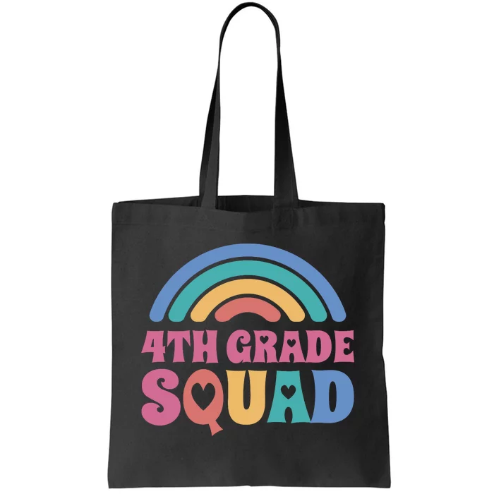 4th Grade Squad Rainbow Tote Bag