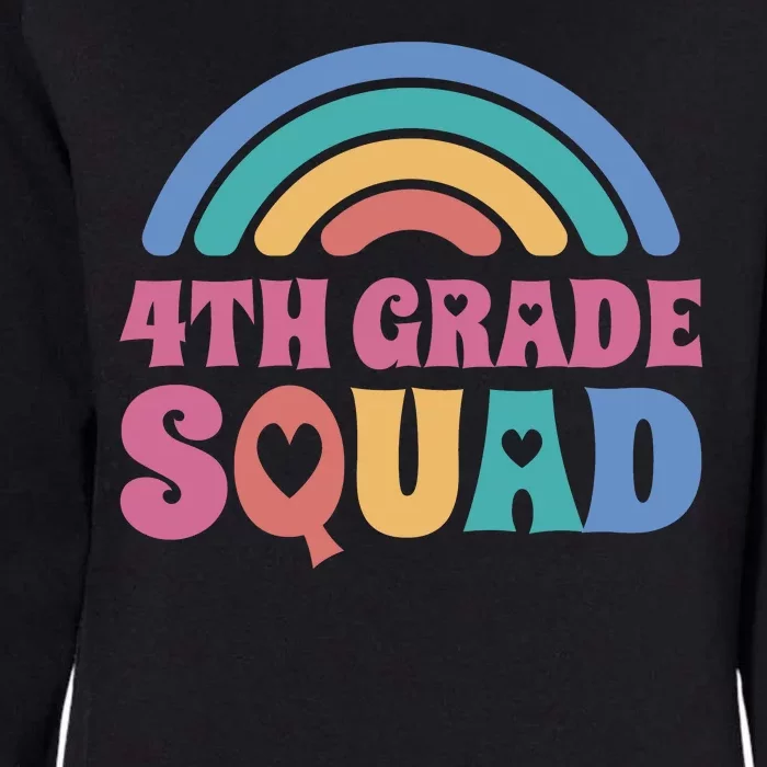 4th Grade Squad Rainbow Womens California Wash Sweatshirt