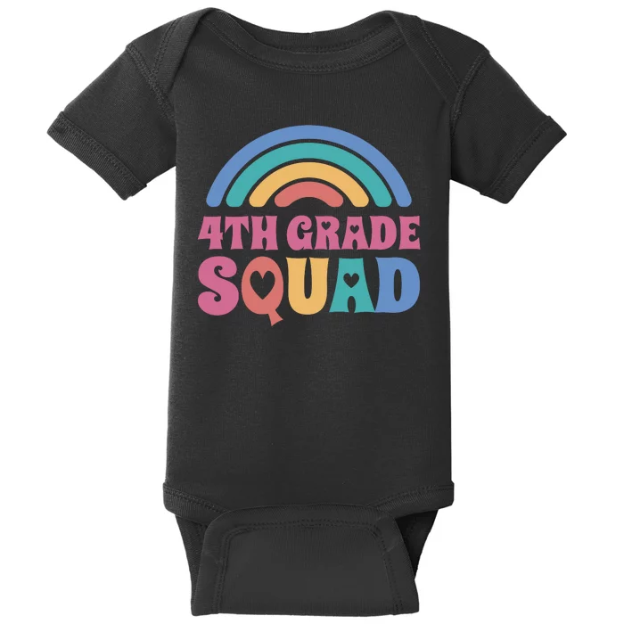 4th Grade Squad Rainbow Baby Bodysuit