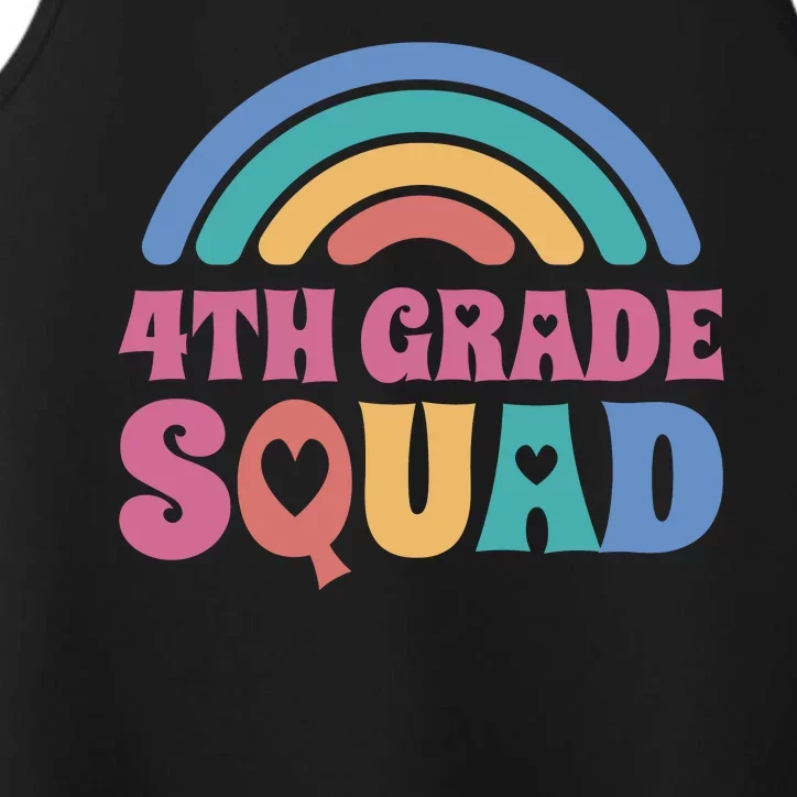 4th Grade Squad Rainbow Performance Tank