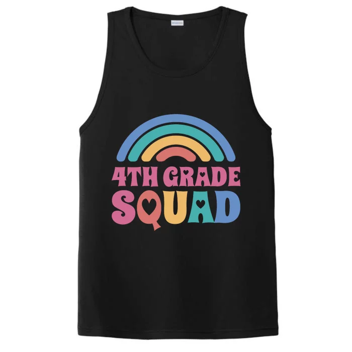 4th Grade Squad Rainbow Performance Tank