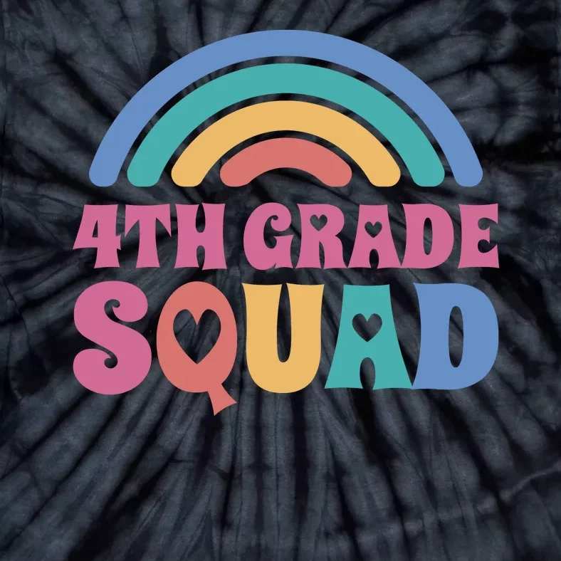 4th Grade Squad Rainbow Tie-Dye T-Shirt