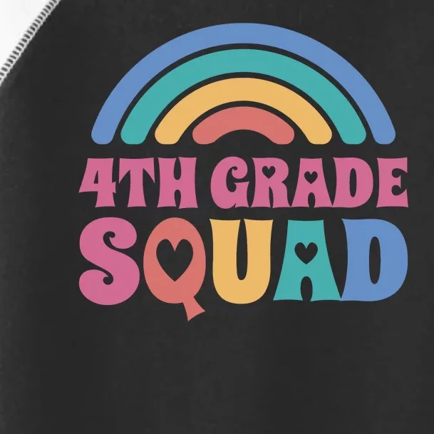 4th Grade Squad Rainbow Toddler Fine Jersey T-Shirt