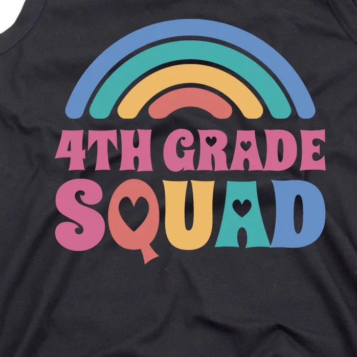 4th Grade Squad Rainbow Tank Top