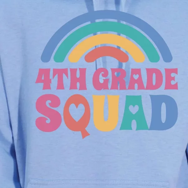 4th Grade Squad Rainbow Unisex Surf Hoodie