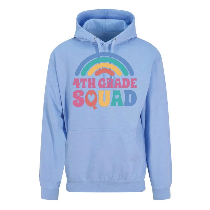 4th Grade Squad Rainbow Unisex Surf Hoodie