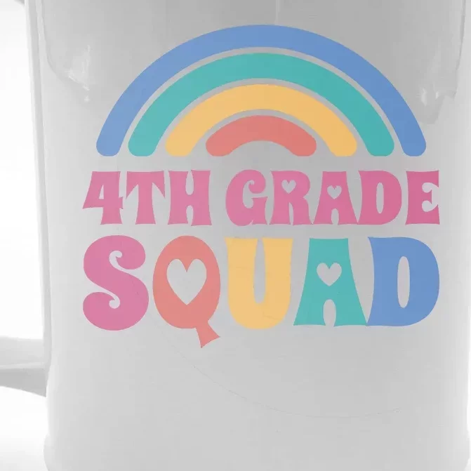 4th Grade Squad Rainbow Front & Back Beer Stein