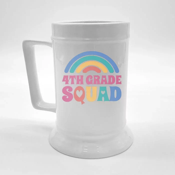 4th Grade Squad Rainbow Front & Back Beer Stein