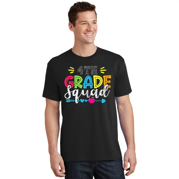 4th Grade Squad Team Back To School Teacher Student T-Shirt