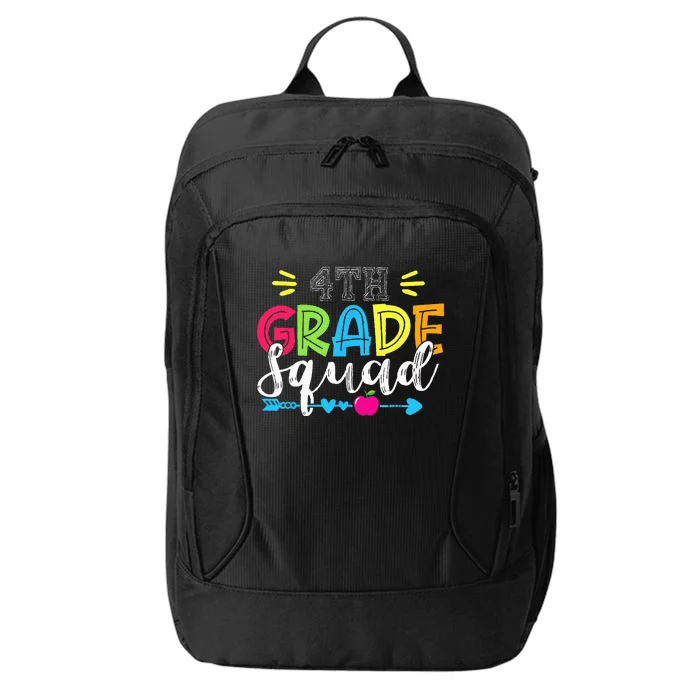 4th Grade Squad Team Back To School Teacher Student City Backpack