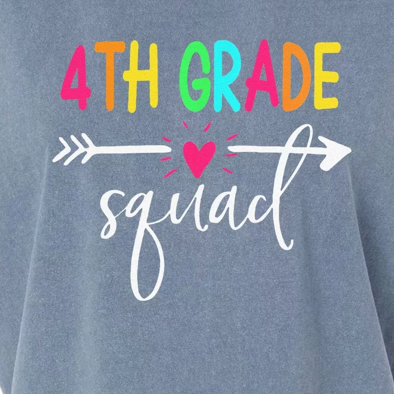 4th Grade Squad Back To School Team Teacher Student Garment-Dyed Women's Muscle Tee