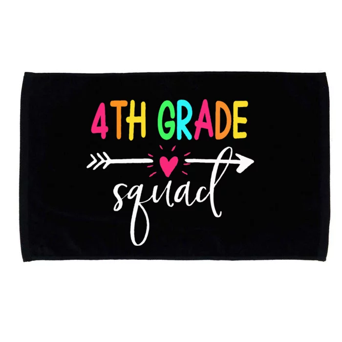 4th Grade Squad Back To School Team Teacher Student Microfiber Hand Towel