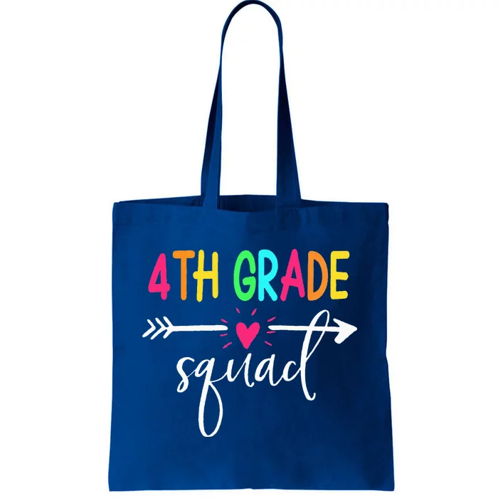 4th Grade Squad Back To School Team Teacher Student Tote Bag