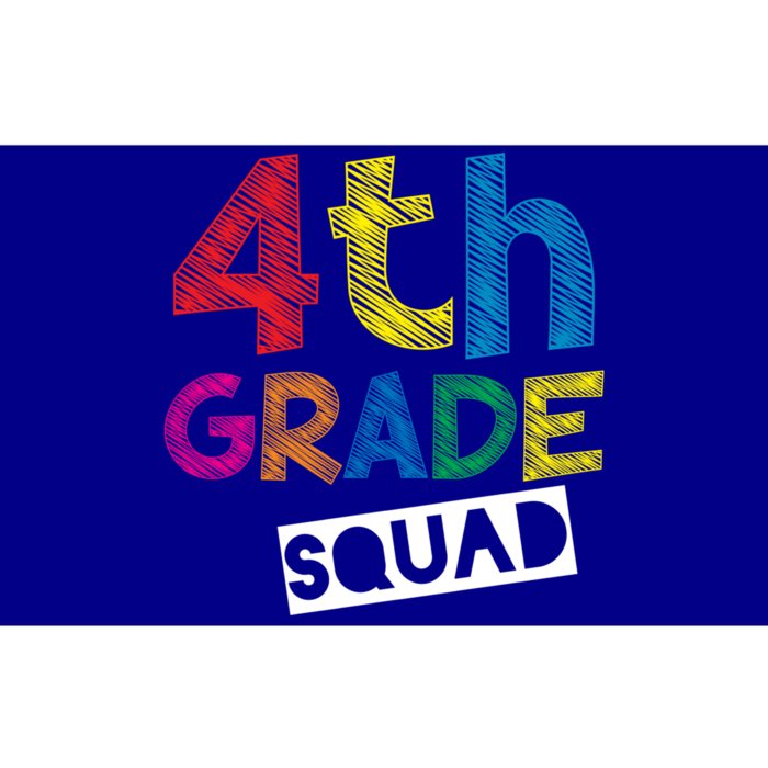 4Th Grade Teacher Design 4Th Grade Squad Gift Bumper Sticker