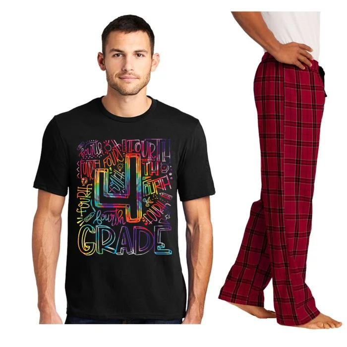 4th Grade Typography Team Fourth Grade Back To School Pajama Set