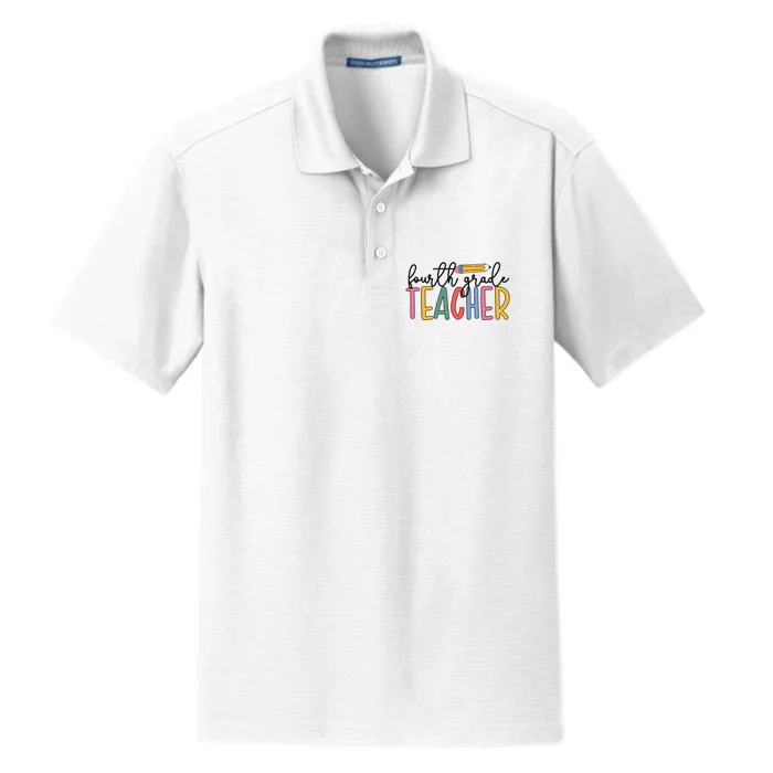 4th Grade Teacher Boho Fourth Grade Teachers Dry Zone Grid Performance Polo