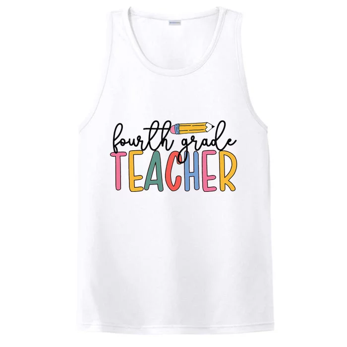 4th Grade Teacher Boho Fourth Grade Teachers Performance Tank