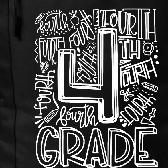 4th Grade Typography Team Fourth Grade Back To School Gift Daily Commute Backpack