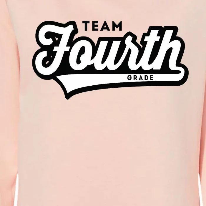 4th Grade TEAM School Teacher Fourth Baseball-Style Womens California Wash Sweatshirt