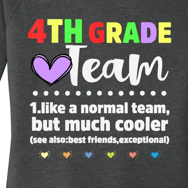 4th Grade Team Teacher Like A Normal Team But Much Cooler Women's Perfect Tri Tunic Long Sleeve Shirt