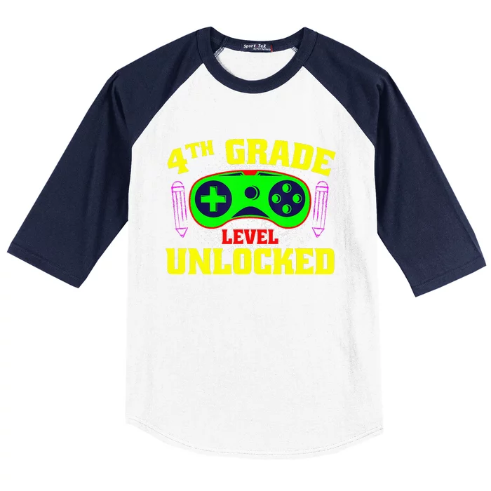 4Th Grade Video Gamer Back To School Baseball Sleeve Shirt