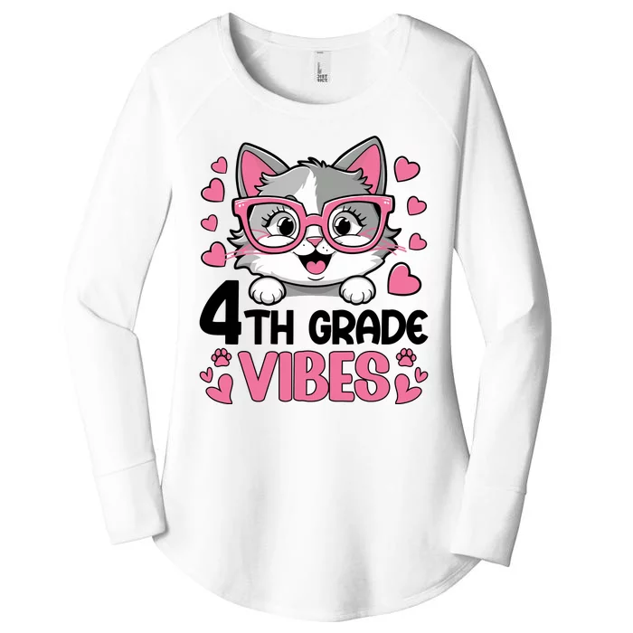 4th Grade Vibes Back To School Women's Perfect Tri Tunic Long Sleeve Shirt