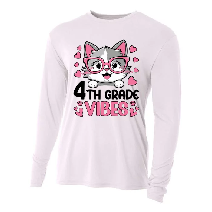 4th Grade Vibes Back To School Cooling Performance Long Sleeve Crew