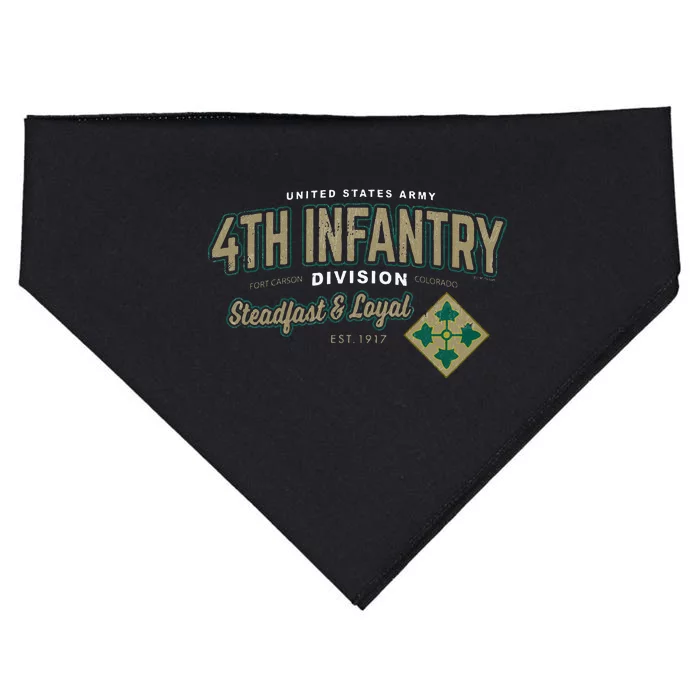 4th Infantry Division Fort Carson CO USA-Made Doggie Bandana