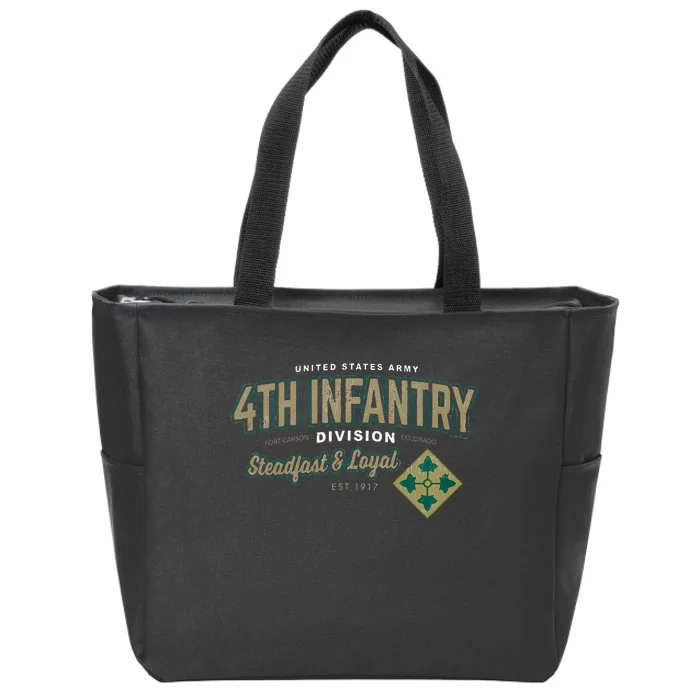 4th Infantry Division Fort Carson CO Zip Tote Bag