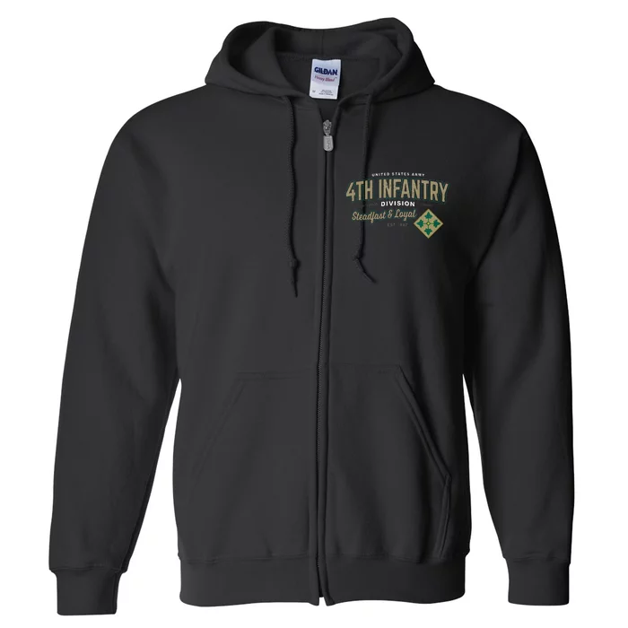 4th Infantry Division Fort Carson CO Full Zip Hoodie