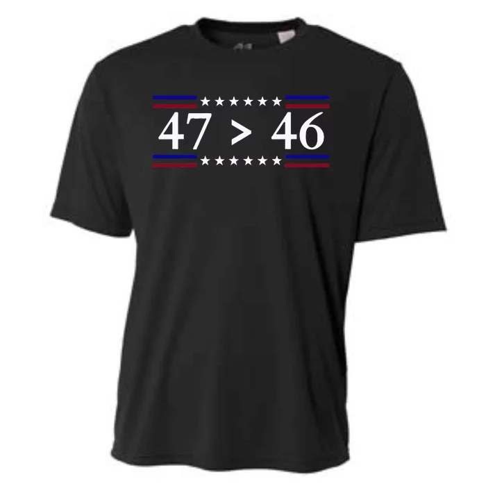 47 Is Greater Than 46 Trump Is My President 2024 Cooling Performance Crew T-Shirt