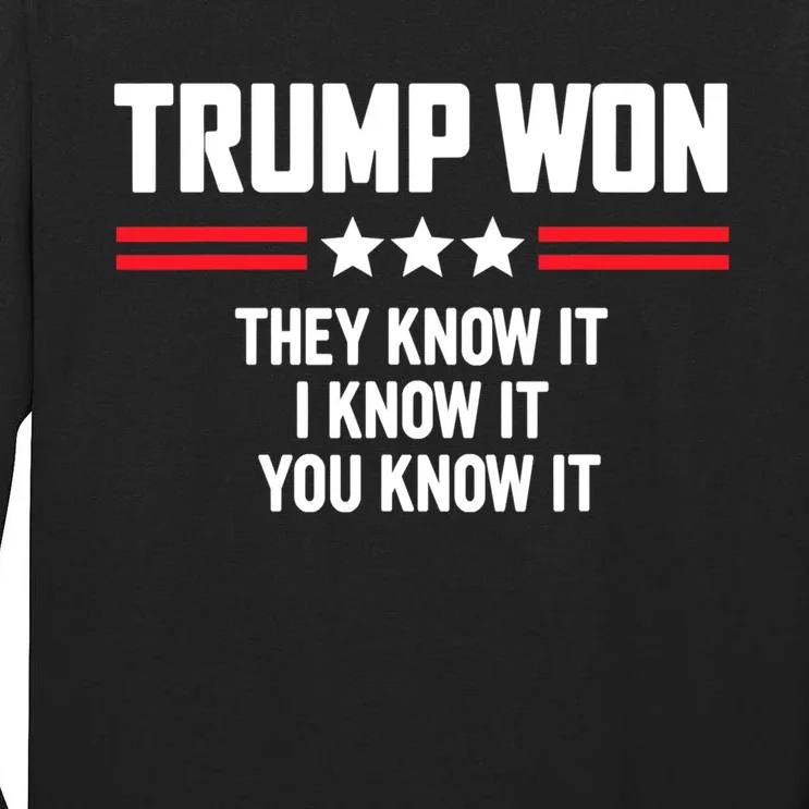 45 Is Greater Than 46 They Know It I Know It You Know It Tall Long Sleeve T-Shirt