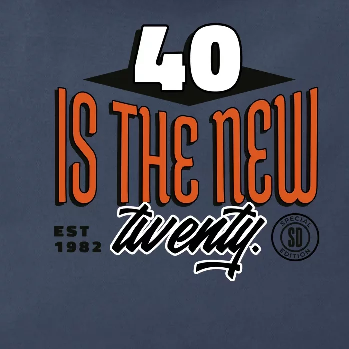 40 Is The New Twenty 40th Birthday Gift Zip Tote Bag