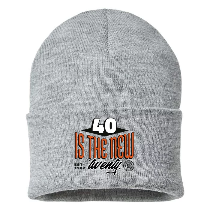 40 Is The New Twenty 40th Birthday Gift Sustainable Knit Beanie