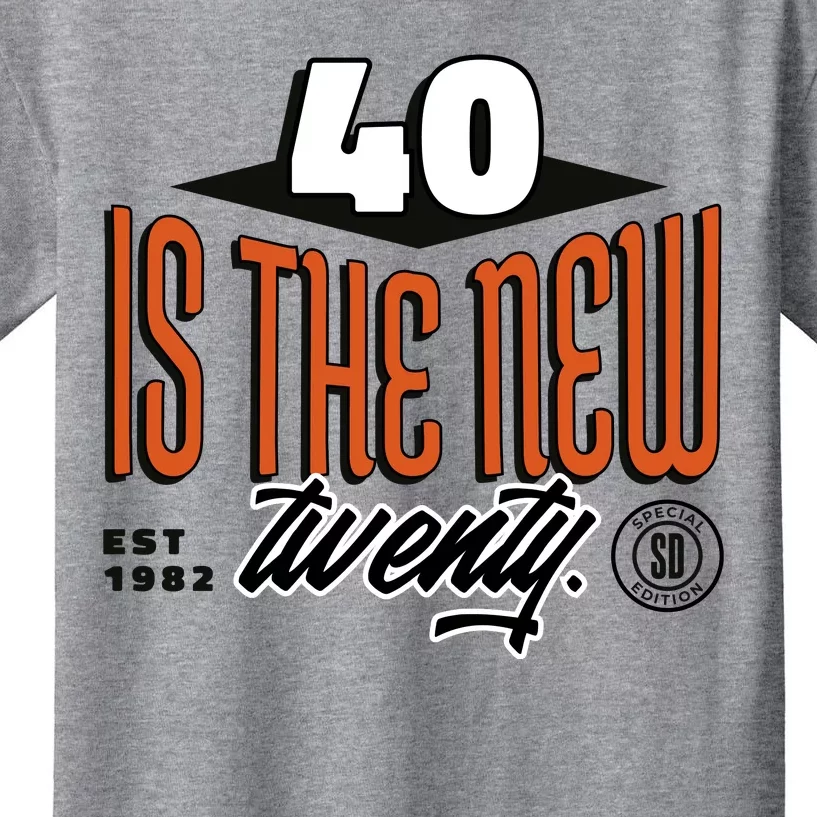 40 Is The New Twenty 40th Birthday Gift Kids T-Shirt