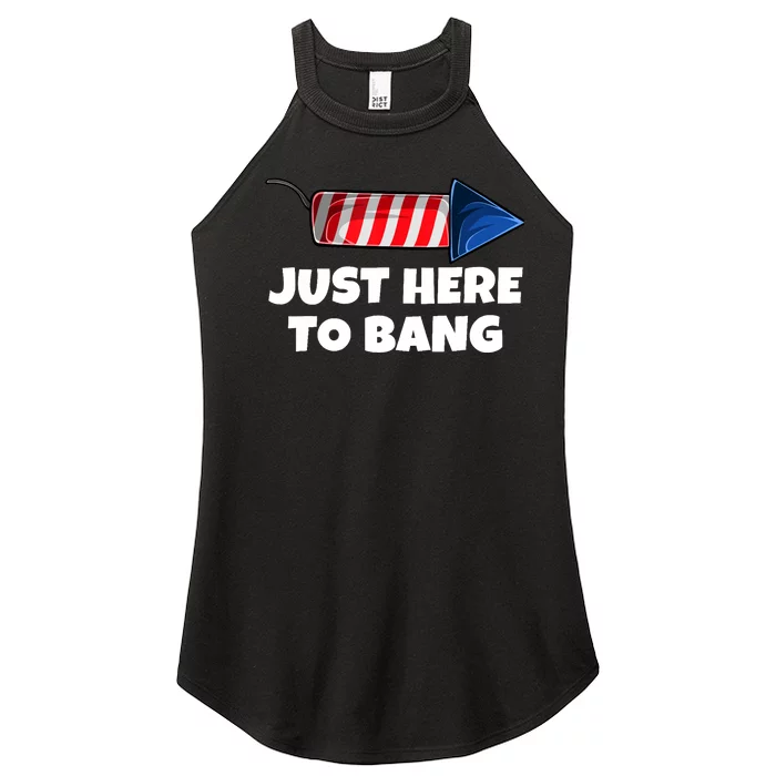 4th July America Firework Patriot USA Women’s Perfect Tri Rocker Tank