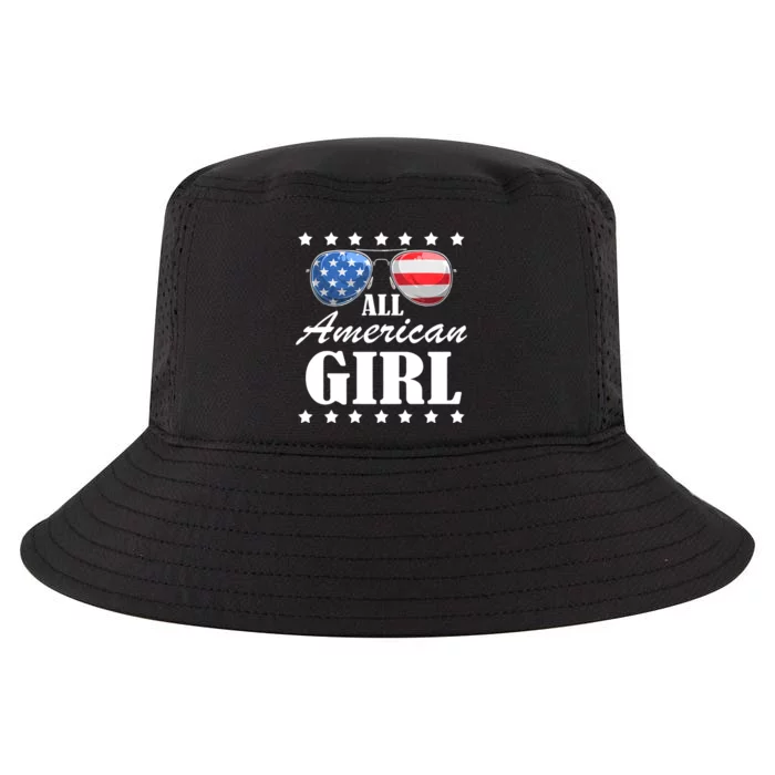 4th July America Independence Day Patriot Usa All American Girl Cool Comfort Performance Bucket Hat