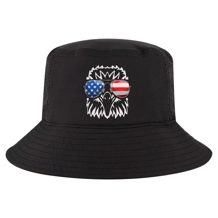 4th July American Eagle Flag Independence Day Cool Comfort Performance Bucket Hat