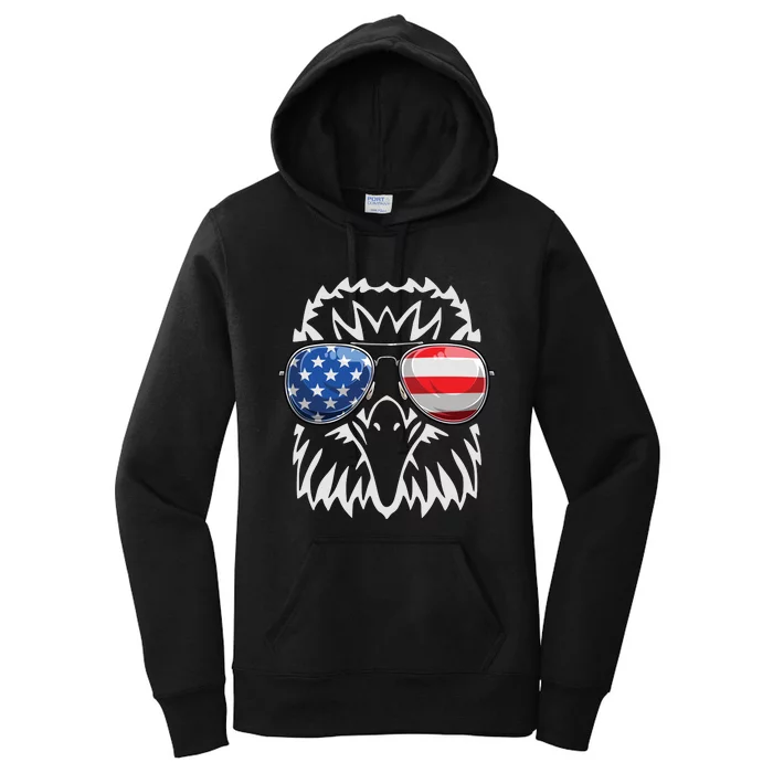 4th July American Eagle Flag Independence Day Women's Pullover Hoodie