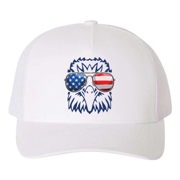 4th July American Eagle Flag Independence Day Yupoong Adult 5-Panel Trucker Hat