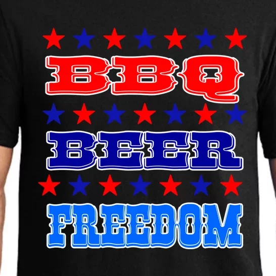 4th July Bbq Beer Freedom Meaningful Gift America Proud American Gift Pajama Set