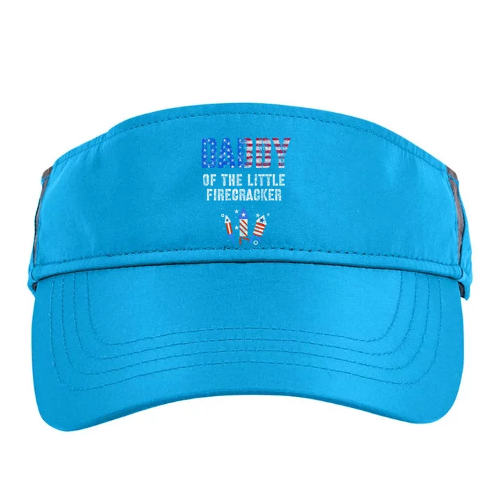 4th July Dad Of The Little Firecracker Birthday Squad Gift Adult Drive Performance Visor