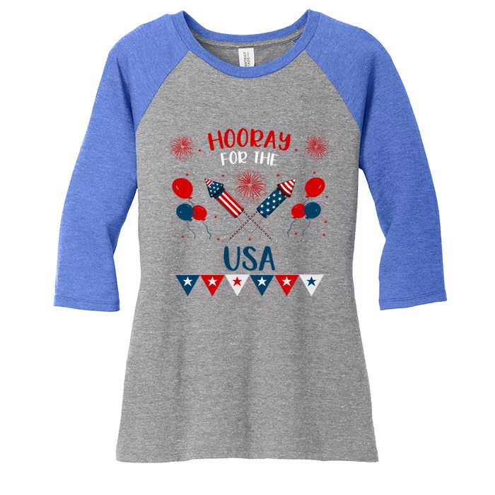 4th July Events Patriotism American Independence Funny Gift Women's Tri-Blend 3/4-Sleeve Raglan Shirt