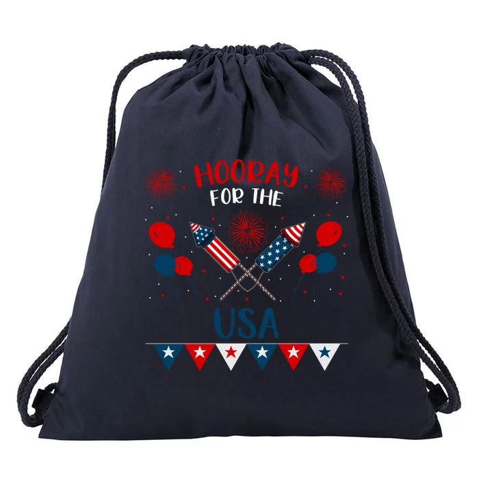 4th July Events Patriotism American Independence Funny Gift Drawstring Bag