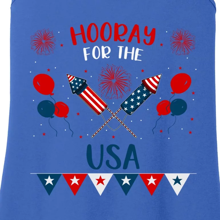 4th July Events Patriotism American Independence Funny Gift Ladies Essential Tank